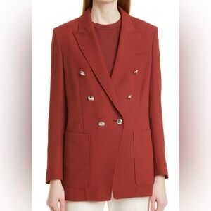 Hugo Boss Jatera Double Breasted Blazer in burnt orange sz US 4
